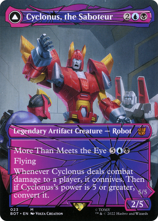Cyclonus, the Saboteur // Cyclonus, Cybertronian Fighter (Shattered Glass) [Transformers] Foil
