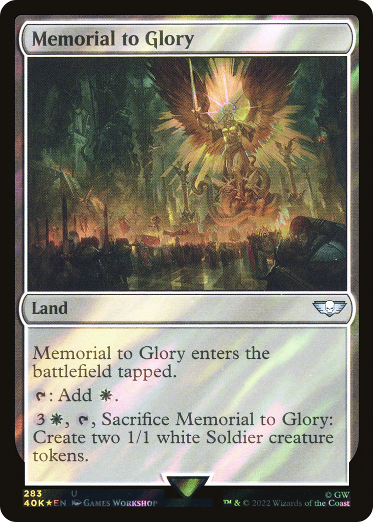 Memorial to Glory (Surge Foil) [Warhammer 40,000]