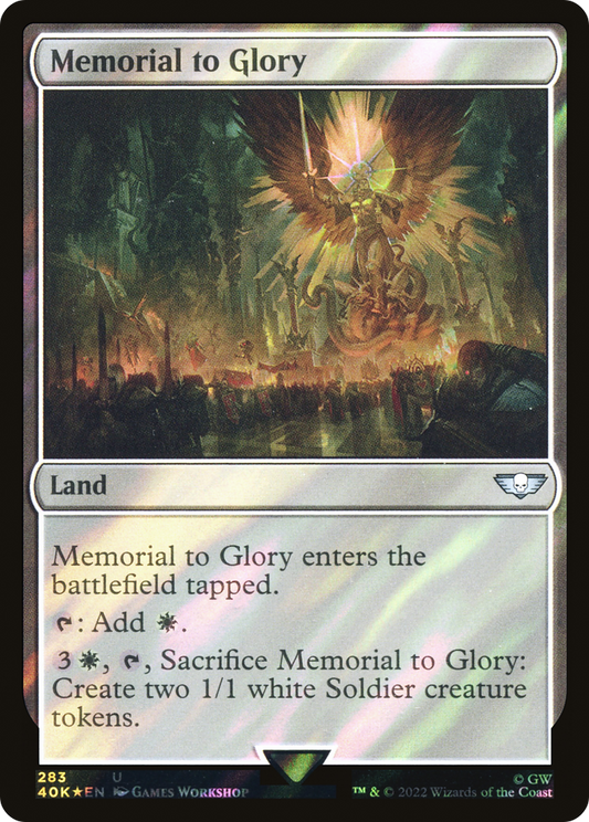 Memorial to Glory (Surge Foil) [Warhammer 40,000]
