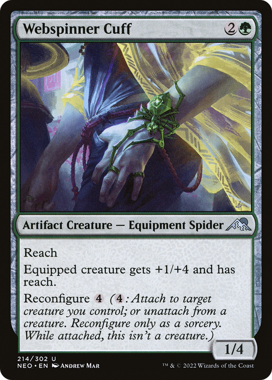 Webspinner Cuff [Kamigawa: Neon Dynasty] Foil