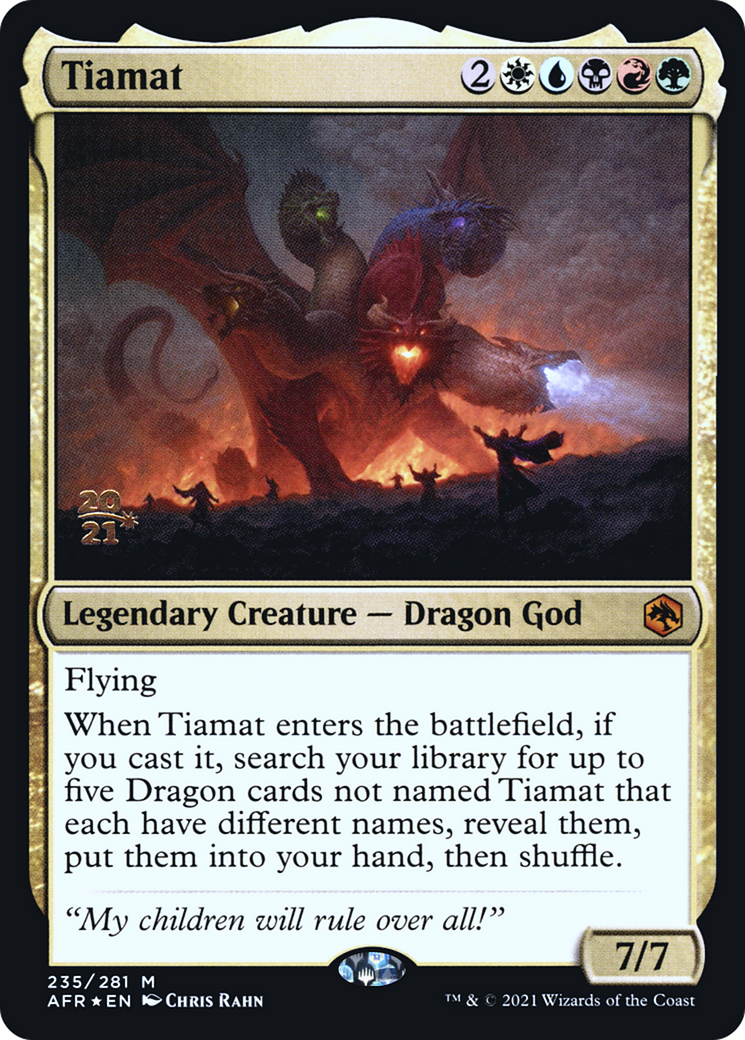 Tiamat [Dungeons & Dragons: Adventures in the Forgotten Realms Prerelease Promos] | Silver Goblin