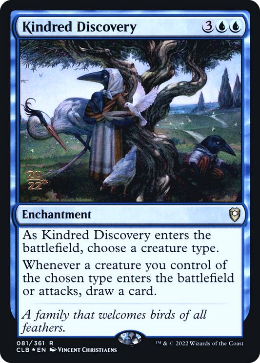 Kindred Discovery [Commander Legends: Battle for Baldur's Gate Prerelease Promos]