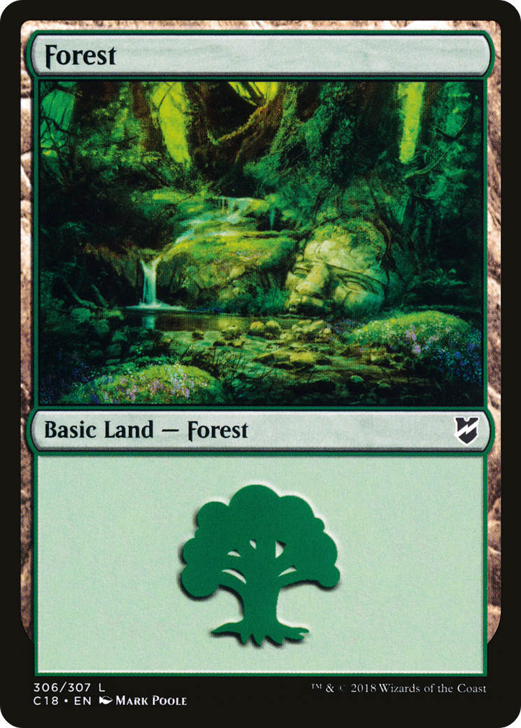 Forest (306) [Commander 2018] | Silver Goblin