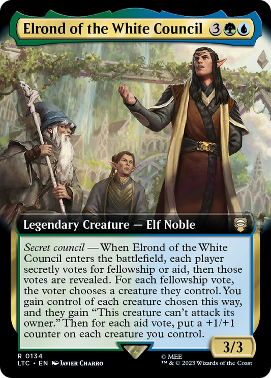 Elrond of the White Council (Extended Art) [The Lord of the Rings: Tales of Middle-Earth Commander]
