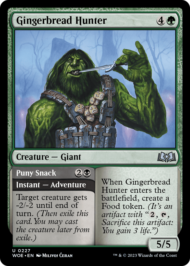 Gingerbread Hunter // Puny Snack [Wilds of Eldraine] Foil