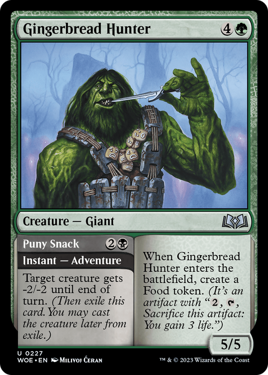 Gingerbread Hunter // Puny Snack [Wilds of Eldraine] Foil