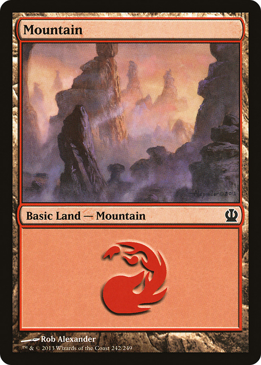 Mountain (242) [Theros] Foil