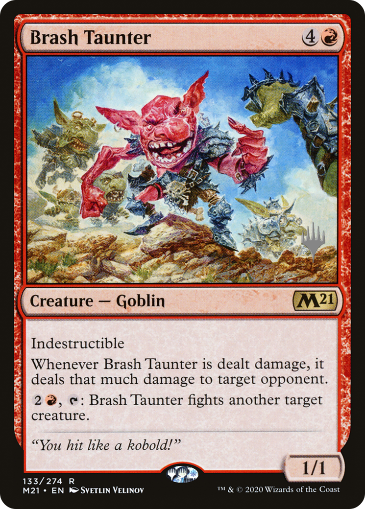 Brash Taunter (Promo Pack) [Core Set 2021 Promos] | Silver Goblin