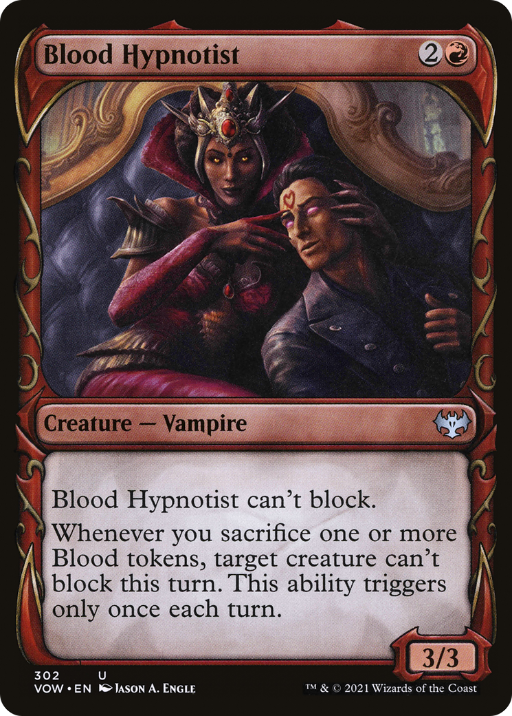 Blood Hypnotist (Showcase Fang Frame) [Innistrad: Crimson Vow] | Silver Goblin