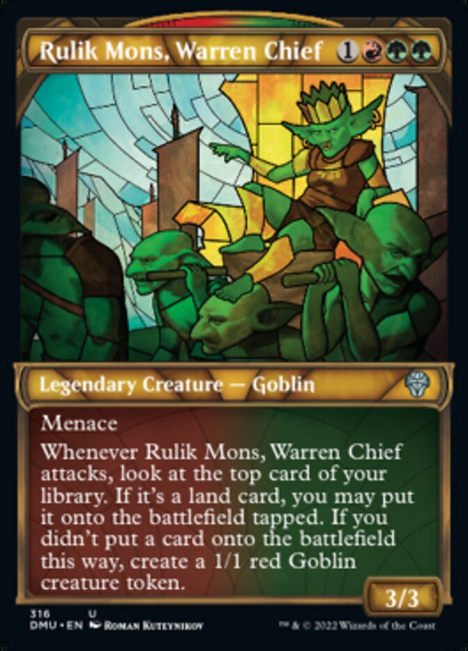 Rulik Mons, Warren Chief (Showcase) [Dominaria United] | Silver Goblin