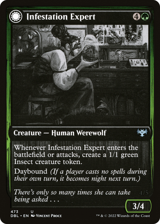 Infestation Expert // Infested Werewolf [Innistrad: Double Feature] Foil
