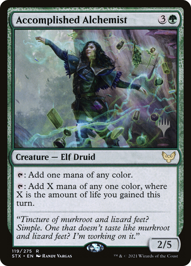 Accomplished Alchemist (Promo Pack) [Strixhaven: School of Mages Promos] Foil