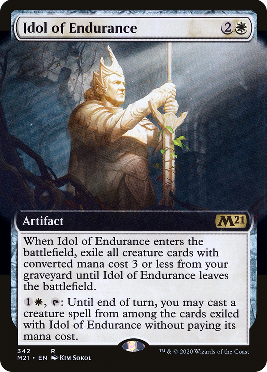 Idol of Endurance (Extended Art) [Core Set 2021] Foil