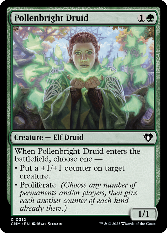 Pollenbright Druid [Commander Masters] Foil
