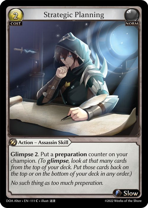 Strategic Planning (111) [Dawn of Ashes: Alter Edition] Foil