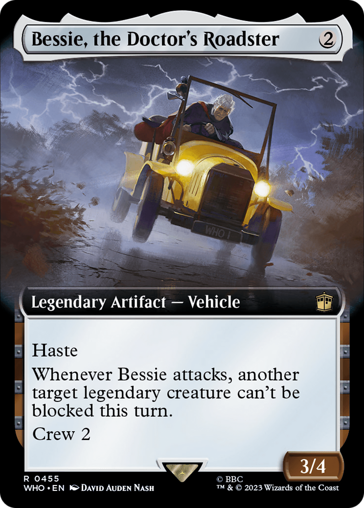Bessie, the Doctor's Roadster (Extended Art) [Doctor Who] Foil