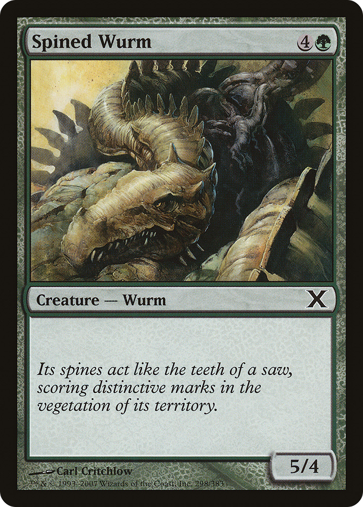 Spined Wurm [Tenth Edition] Foil