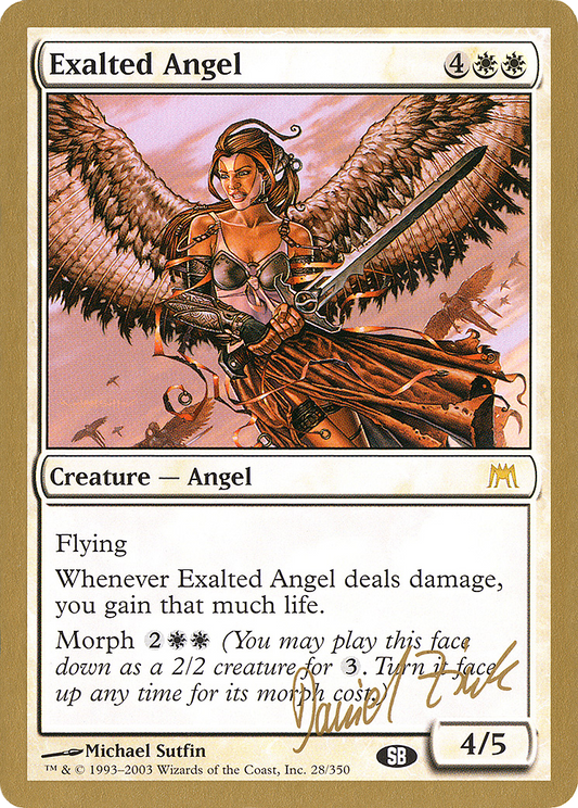 Exalted Angel (Daniel Zink) (SB) [World Championship Decks 2003]
