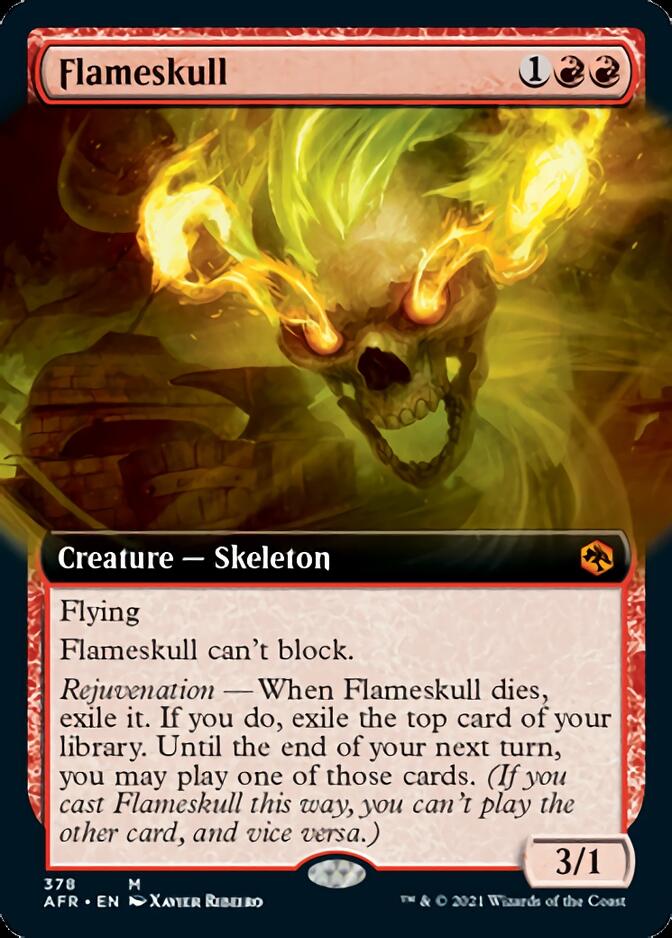 Flameskull (Extended Art) [Dungeons & Dragons: Adventures in the Forgotten Realms] | Silver Goblin