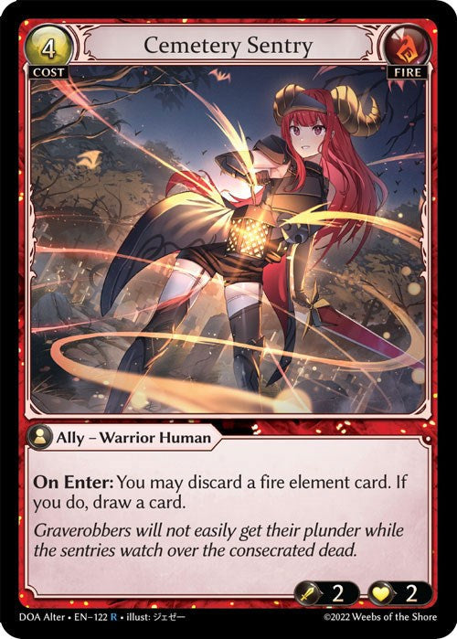 Cemetery Sentry (122) [Dawn of Ashes: Alter Edition] Foil
