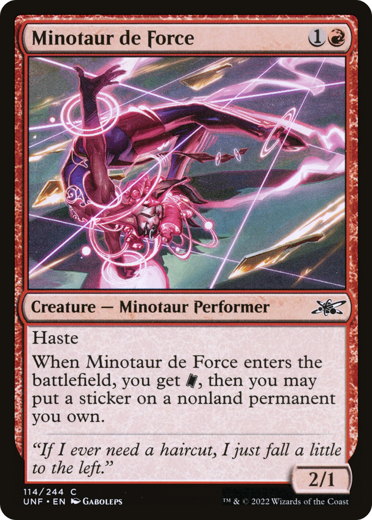 Minotaur de Force [Unfinity] | Silver Goblin