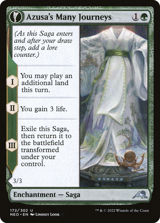 Azusa's Many Journeys // Likeness of the Seeker [Kamigawa: Neon Dynasty] Foil