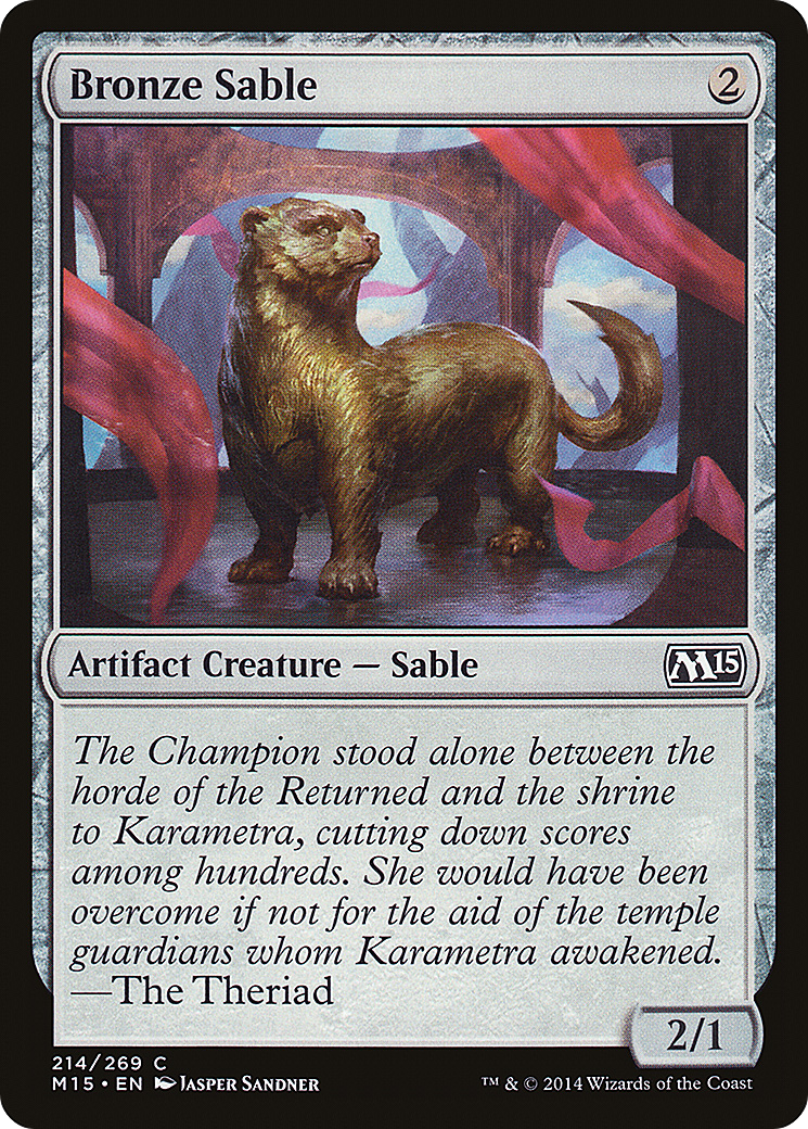 Bronze Sable [Magic 2015] Foil