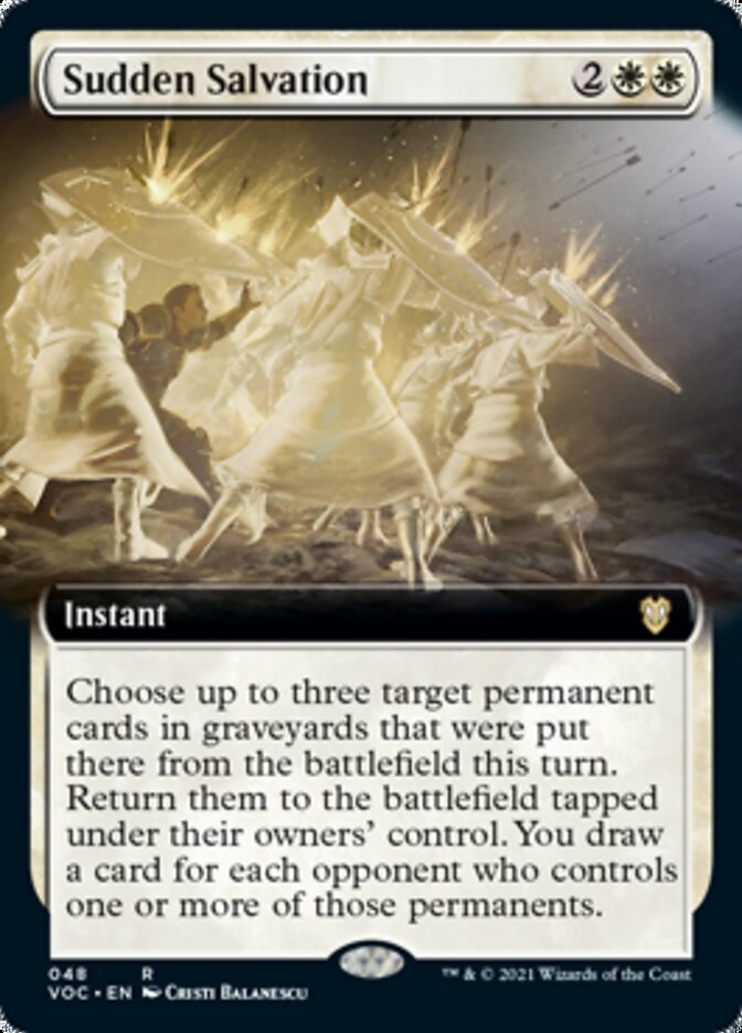 Sudden Salvation (Extended Art) [Innistrad: Crimson Vow Commander] | Silver Goblin