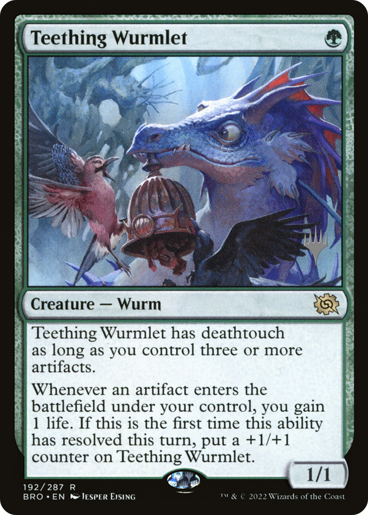 Teething Wurmlet (Promo Pack) [The Brothers' War Promos] Foil
