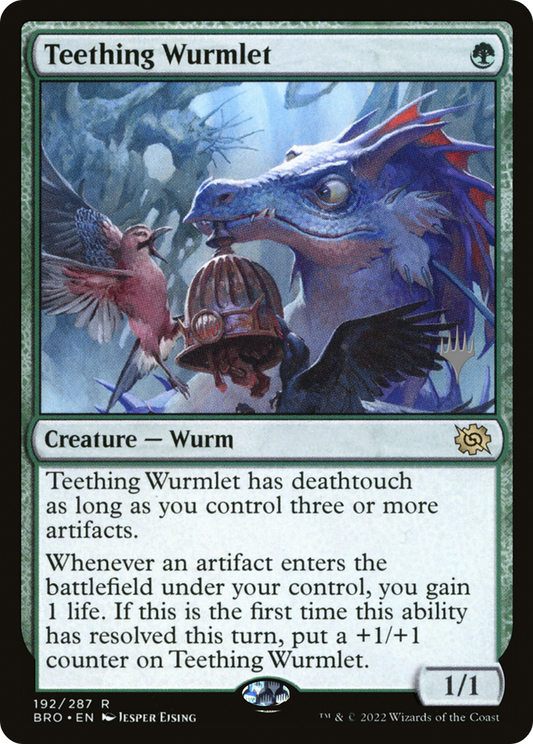 Teething Wurmlet (Promo Pack) [The Brothers' War Promos] Foil