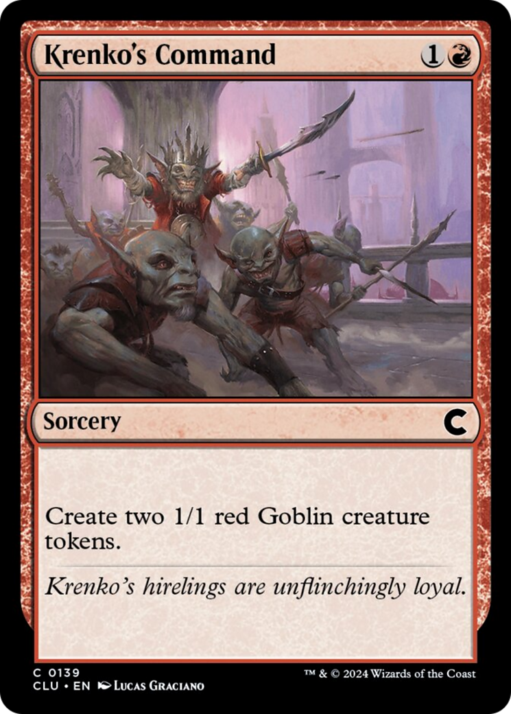 Krenko's Command [Ravnica: Clue Edition] | Silver Goblin