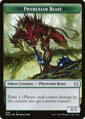 Phyrexian Goblin // Phyrexian Beast Double-Sided Token [Phyrexia: All Will Be One Tokens] | Silver Goblin