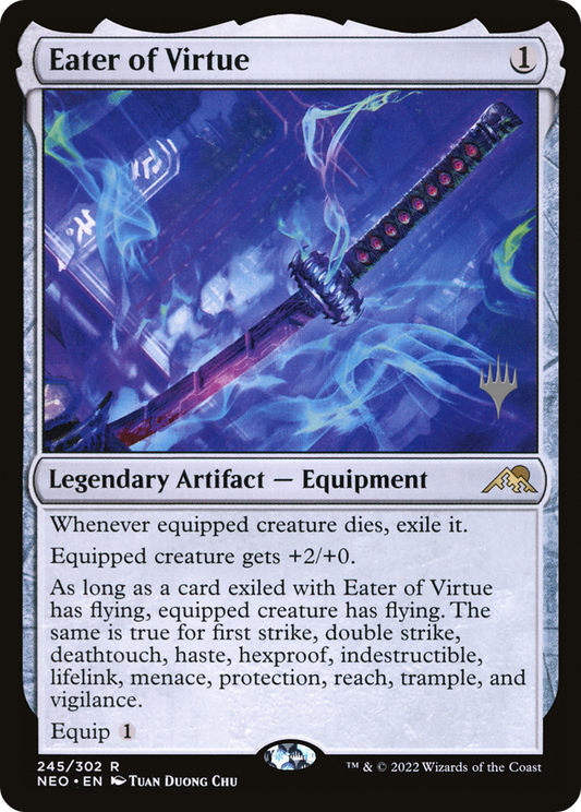 Eater of Virtue (Promo Pack) [Kamigawa: Neon Dynasty Promos] Foil