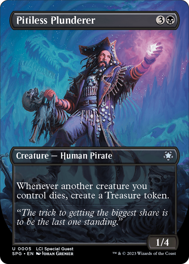 Pitiless Plunderer (Borderless) [The Lost Caverns of Ixalan Special Guests] Foil