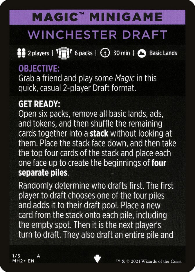 Winchester Draft (Magic Minigame) [Modern Horizons 2 Minigame] | Silver Goblin