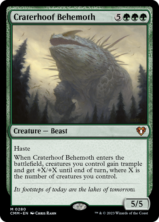 Craterhoof Behemoth [Commander Masters] Foil