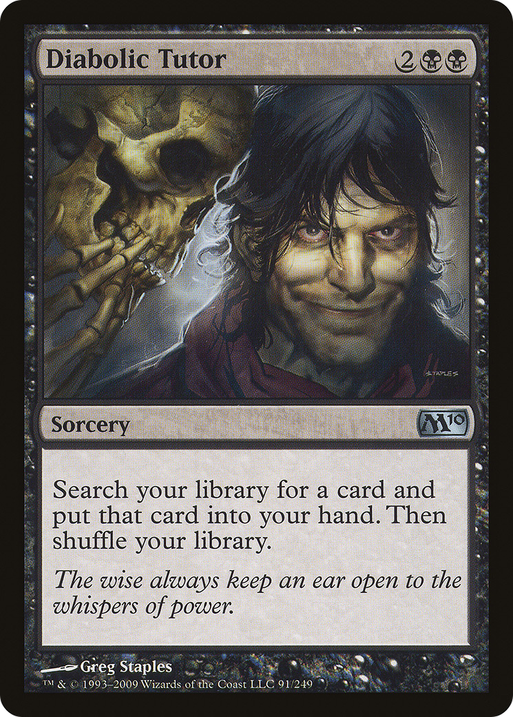 Diabolic Tutor [Magic 2010] Foil