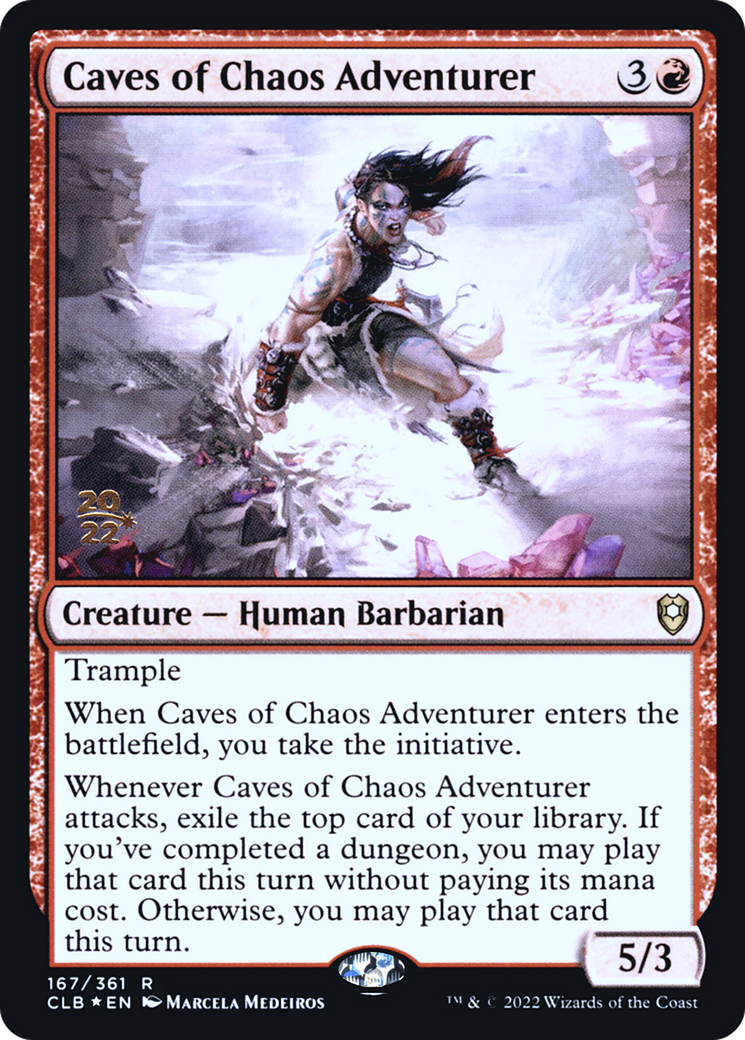 Caves of Chaos Adventurer [Commander Legends: Battle for Baldur's Gate Prerelease Promos] | Silver Goblin