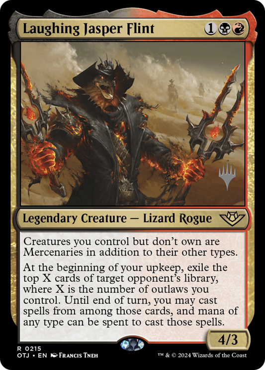Laughing Jasper Flint (Promo Pack) [Outlaws of Thunder Junction Promos] Foil