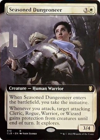 Seasoned Dungeoneer (Extended Art) [Commander Legends: Battle for Baldur's Gate] | Silver Goblin