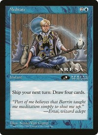 Meditate (Oversized) [Oversize Cards] | Silver Goblin