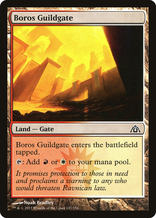 Boros Guildgate [Dragon's Maze] Foil
