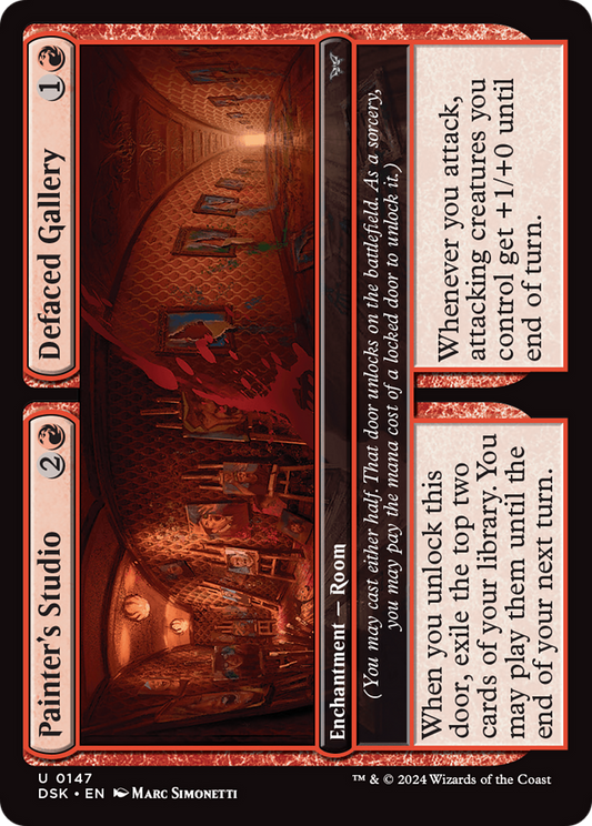 Painter's Studio // Defaced Gallery [Duskmourn: House of Horror] Foil