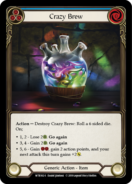 Crazy Brew [WTR162-S] (Welcome to Rathe)  Alpha Print Rainbow Foil | Silver Goblin