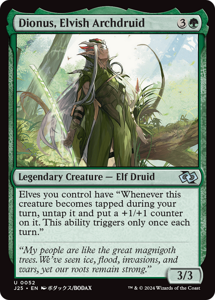 Dionus, Elvish Archdruid [Foundations Jumpstart] | Silver Goblin