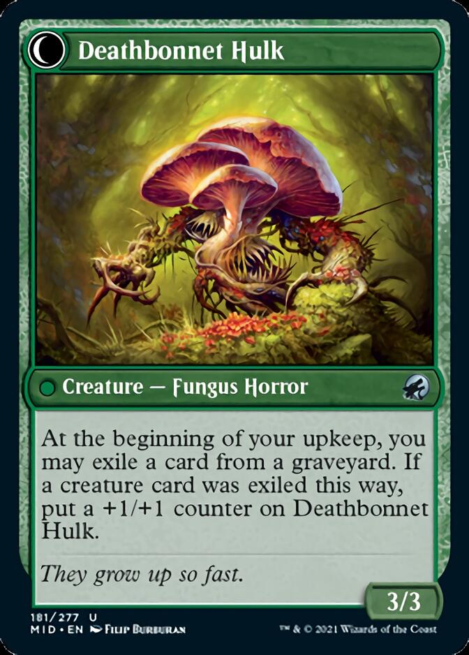 Deathbonnet Sprout // Deathbonnet Hulk [Innistrad: Midnight Hunt] Foil