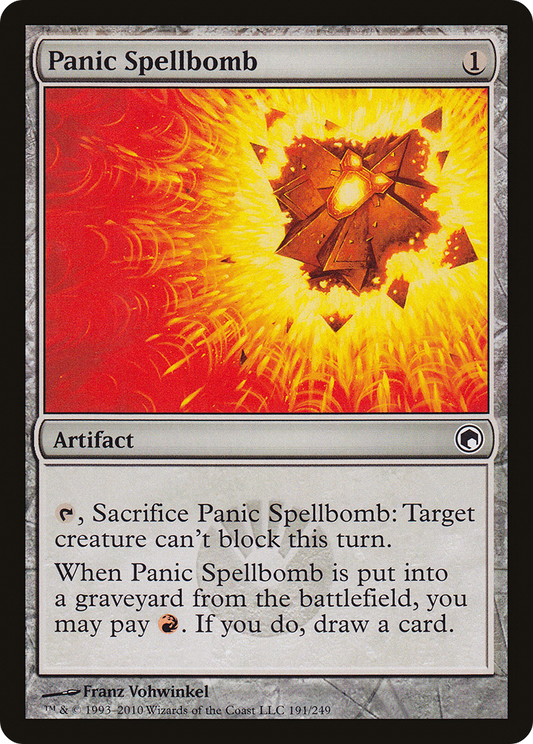 Panic Spellbomb [Scars of Mirrodin] Foil