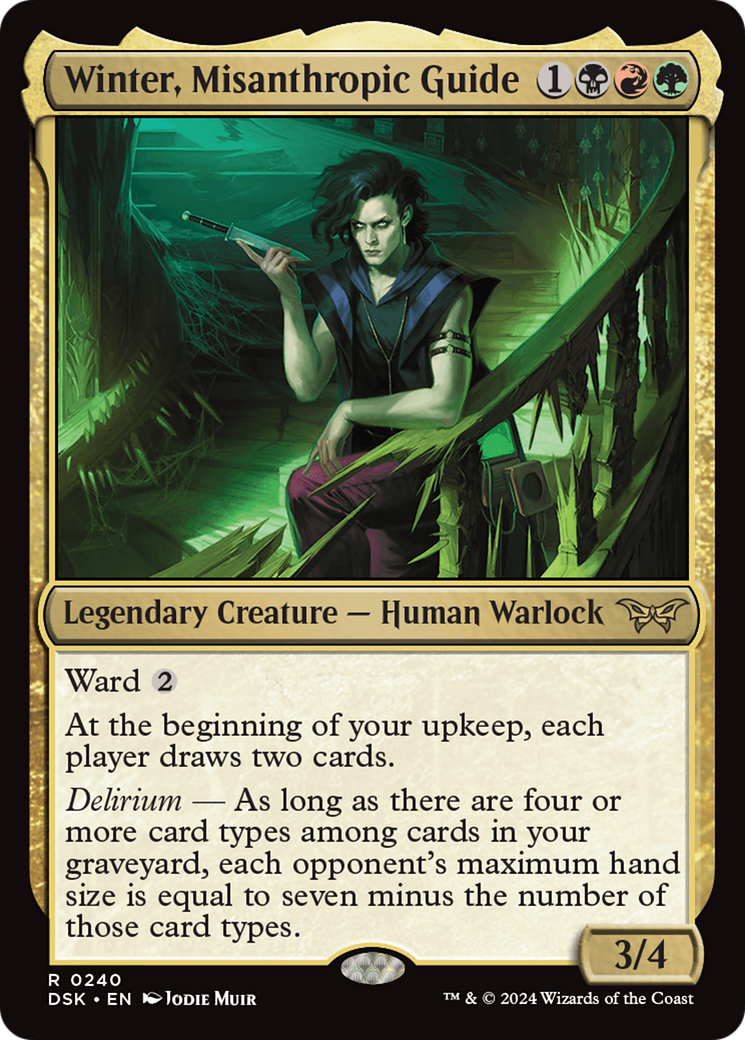 Winter, Misanthropic Guide [Duskmourn: House of Horror] Foil