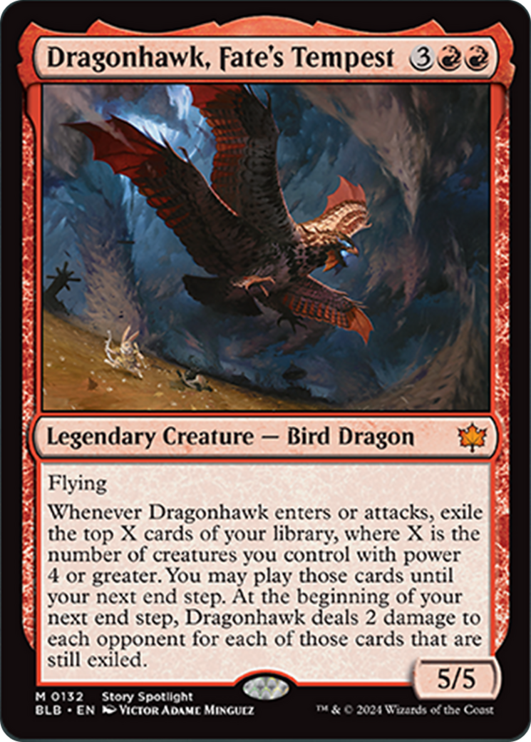 Dragonhawk, Fate's Tempest [Bloomburrow] | Silver Goblin