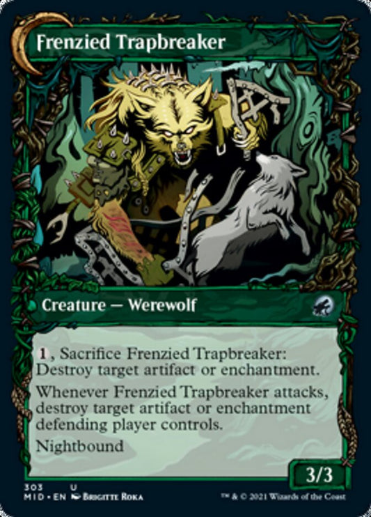 Outland Liberator // Frenzied Trapbreaker (Showcase Equinox) [Innistrad: Midnight Hunt] Foil